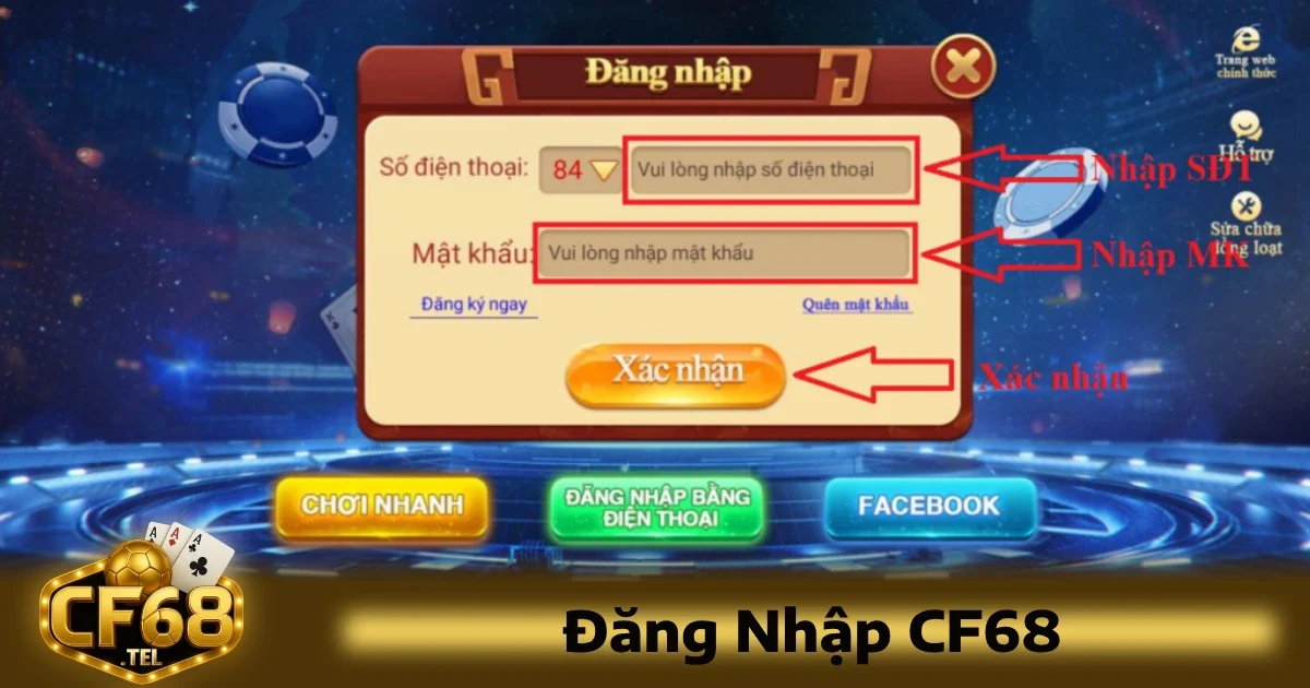 cách để bạn có thể đăng nhập CF68 một cách an toàn, phù hợp và hiệu quả nhất.