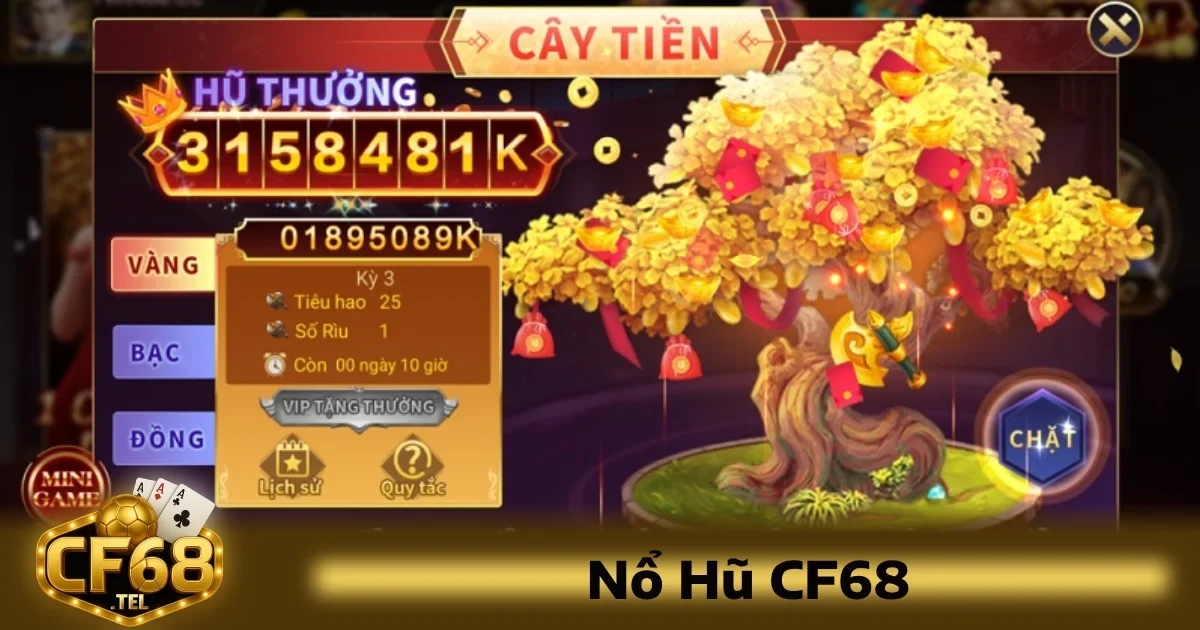 Nổ hủ CF68 còn mang đến cảm giác hồi hộp, mong chờ từng vòng quay, giúp game thủ cảm nhận rõ nét từng khoảnh khắc bùng nổ của may mắn và chiến thắng.